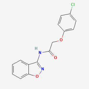 molecular formula C15H11ClN2O3 B5830673 N-(1,2-benzoxazol-3-yl)-2-(4-chlorophenoxy)acetamide 