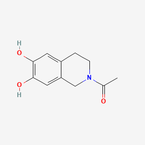 molecular formula C11H13NO3 B583083 1-(6,7-Dihydroxy-3,4-dihydroisoquinolin-2(1H)-yl)ethanone CAS No. 140865-98-1
