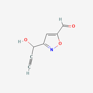 3-(1-Hydroxyprop-2-yn-1-yl)isoxazole-5-carbaldehyde