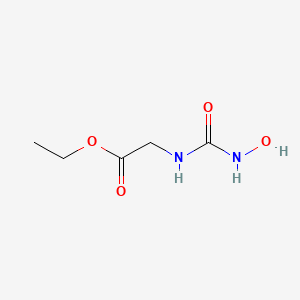 molecular formula C5H10N2O4 B583098 Ethyl 2-(hydroxycarbamoylamino)acetate CAS No. 157166-51-3