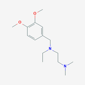 molecular formula C15H26N2O2 B5831160 N'-[(3,4-dimethoxyphenyl)methyl]-N'-ethyl-N,N-dimethylethane-1,2-diamine 