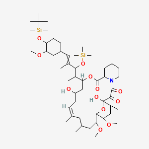 23-Hydroxy-33-O-tert-butyldimethylsilyloxy-27-O-trimethylsilyl-iso-FK-506