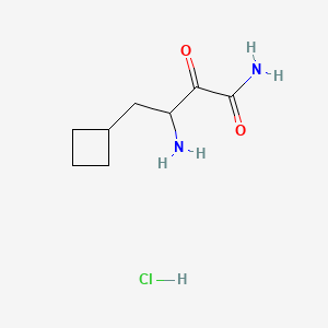 molecular formula C8H15ClN2O2 B583119 3-Amino-4-cyclobutyl-2-oxobutanamide hydrochloride CAS No. 817169-86-1