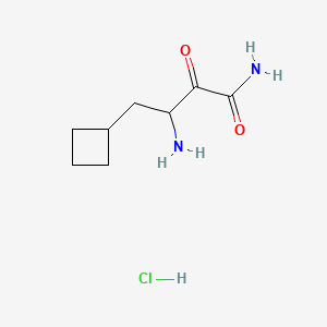 3-Amino-4-cyclobutyl-2-oxobutanamide hydrochloride