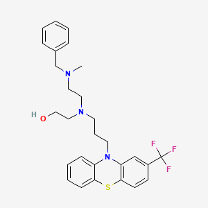 2-[2-[Benzyl(methyl)amino]ethyl-[3-[2-(trifluoromethyl)phenothiazin-10-yl]propyl]amino]ethanol
