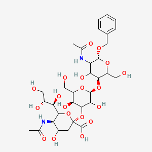 molecular formula C32H48N2O19 B583124 Neu5Ac2-3Gal1-4-GlaNAc-OBn CAS No. 176166-22-6