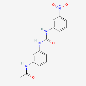 molecular formula C15H14N4O4 B5831335 N-(3-{[(3-nitrophenyl)carbamoyl]amino}phenyl)acetamide 
