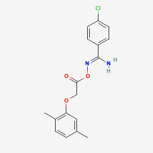 molecular formula C17H17ClN2O3 B5831364 [(Z)-[amino-(4-chlorophenyl)methylidene]amino] 2-(2,5-dimethylphenoxy)acetate 