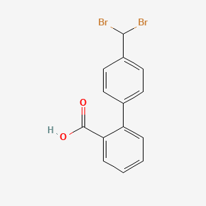 2-[4-(Dibromomethyl)phenyl]benzoic acid