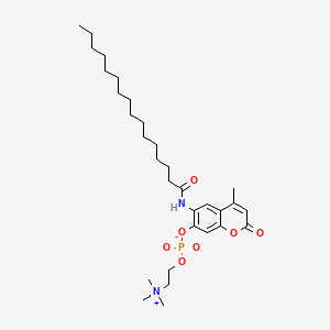 6-Hexadecanoylamino-4-methylumbelliferyl Phosphorylcholine