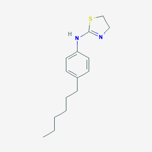 molecular formula C15H22N2S B058316 2-(4-n-Hexylphenylamino)-1,3-thiazoline CAS No. 117536-41-1