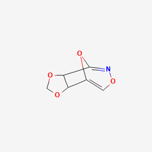 molecular formula C6H5NO4 B583164 3a,8a-Dihydro-2H-4,8-epoxy[1,3]dioxolo[4,5-d][1,2]oxazepine CAS No. 154729-35-8