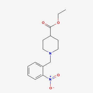 molecular formula C15H20N2O4 B5831650 Ethyl 1-[(2-nitrophenyl)methyl]piperidine-4-carboxylate CAS No. 414882-12-5