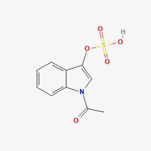 molecular formula C10H9NO5S B583167 1-Acetyl-3-indoxyl Sulfate CAS No. 1797979-31-7