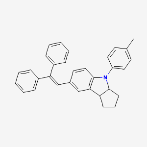 molecular formula C32H29N B583173 7-(2,2-Diphenylvinyl)-4-(p-tolyl)-1,2,3,3a,4,8b-hexahydrocyclopenta[b]indole CAS No. 213670-22-5