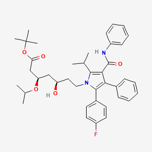 molecular formula C40H49FN2O5 B583179 Atorvastatin 3-Isopropyl Ether tert-Butyl Ester CAS No. 1797009-04-1