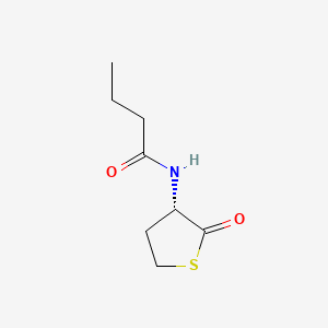 N-[(3S)-2-oxothiolan-3-yl]butanamide