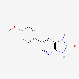 molecular formula C14H13N3O2 B583188 6-(4-Methoxyphenyl)-1-methyl-1H-imidazo[4,5-b]pyridin-2(3H)-one CAS No. 1797883-57-8