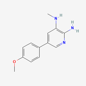 molecular formula C13H15N3O B583189 5-(4-Methoxyphenyl)-3-N-methylpyridine-2,3-diamine CAS No. 1797979-39-5