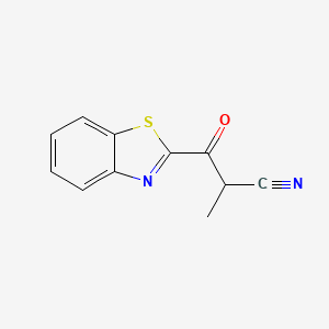molecular formula C11H8N2OS B583192 3-(1,3-Benzothiazol-2-yl)-2-methyl-3-oxopropanenitrile CAS No. 157764-45-9
