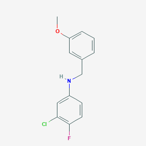 B5832006 (3-chloro-4-fluorophenyl)(3-methoxybenzyl)amine CAS No. 5454-95-5