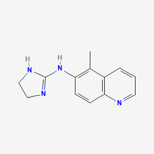 molecular formula C13H14N4 B583205 N-(4,5-dihydro-1H-imidazol-2-yl)-5-methylquinolin-6-amine CAS No. 1217439-06-9