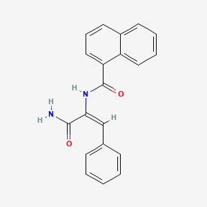molecular formula C20H16N2O2 B5832067 N-[(E)-3-amino-3-oxo-1-phenylprop-1-en-2-yl]naphthalene-1-carboxamide 