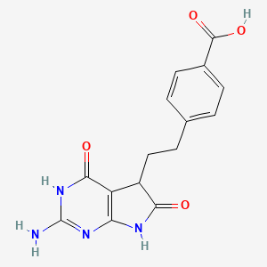 4-[2-(2-Amino-4,5,6,7-tetrahydro-4,6-dioxo-3H-pyrrolo[2,3-d]pyrimidin-5-yl)ethyl]benzoic Acid