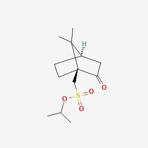 molecular formula C13H22O4S B583214 Isopropyl ((1S,4R)-7,7-dimethyl-2-oxobicyclo[2.2.1]heptan-1-yl)methanesulfonate CAS No. 247078-58-6