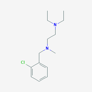 molecular formula C14H23ClN2 B5832150 N-[(2-chlorophenyl)methyl]-N',N'-diethyl-N-methylethane-1,2-diamine 