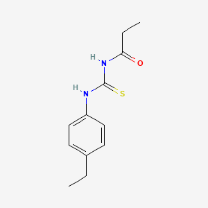 molecular formula C12H16N2OS B5832241 N-[(4-ethylphenyl)carbamothioyl]propanamide 