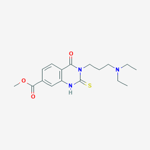 molecular formula C17H23N3O3S B5832248 methyl 3-(3-(diethylamino)propyl)-4-oxo-2-thioxo-1,2,3,4-tetrahydroquinazoline-7-carboxylate CAS No. 422526-42-9