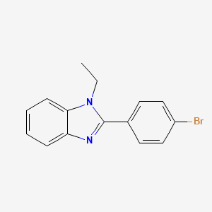 molecular formula C15H13BrN2 B5832265 2-(4-Bromophenyl)-1-ethyl-1h-benzo[d]imidazole 