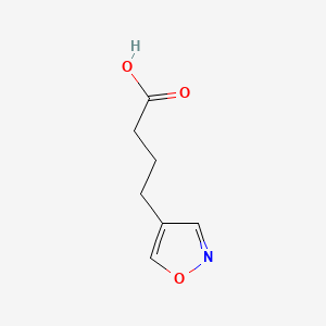 molecular formula C7H9NO3 B583231 4-(1,2-Oxazol-4-yl)butanoic acid CAS No. 141679-49-4