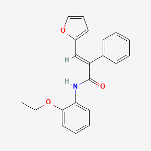 molecular formula C21H19NO3 B5832311 N-(2-ethoxyphenyl)-3-(2-furyl)-2-phenylacrylamide 