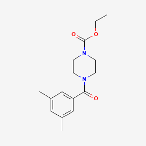 molecular formula C16H22N2O3 B5832369 Ethyl 4-[(3,5-dimethylphenyl)carbonyl]piperazine-1-carboxylate 