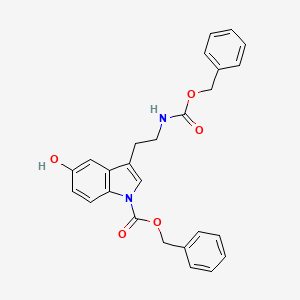 molecular formula C26H24N2O5 B583252 N,N-Dibenzyloxycarbonyl Serotonin CAS No. 1797983-46-0