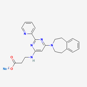 molecular formula C22H22N5NaO2 B583254 GSK-J1钠盐 CAS No. 1797832-71-3