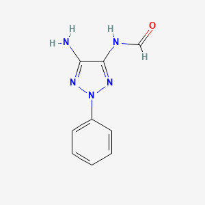 molecular formula C9H9N5O B5832568 N-(5-amino-2-phenyltriazol-4-yl)formamide 