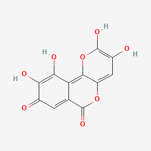 molecular formula C12H6O8 B583258 高洛黄素 CAS No. 568-80-9