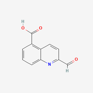 molecular formula C11H7NO3 B583261 2-Formylquinoline-5-carboxylic acid CAS No. 155602-26-9