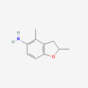 molecular formula C10H13NO B583268 2,4-Dimethyl-2,3-dihydrobenzofuran-5-amine CAS No. 153782-58-2