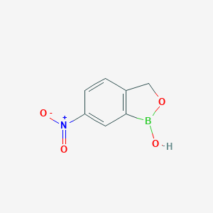 molecular formula C7H6BNO4 B058327 6-Nitrobenzo[c][1,2]oxaborol-1(3H)-ol CAS No. 118803-40-0