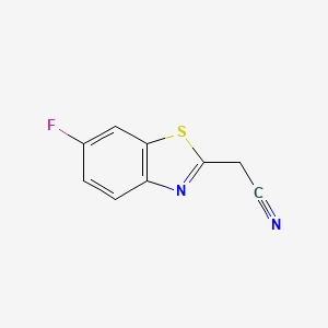 molecular formula C9H5FN2S B583279 2-(6-Fluorobenzo[d]thiazol-2-yl)acetonitrile CAS No. 157764-07-3