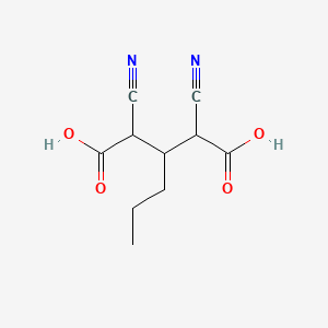 molecular formula C10H12N2O4 B583292 2,4-Dicyano-3-isobutyl-glutaric Acid CAS No. 99068-93-6
