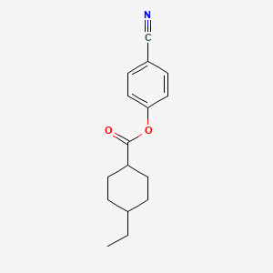 molecular formula C16H19NO2 B583298 trans-4-Cyanophenyl 4-ethylcyclohexanecarboxylate CAS No. 149890-38-0