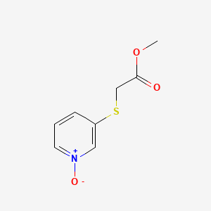 molecular formula C8H9NO3S B583308 Methyl 2-(1-oxidopyridin-1-ium-3-yl)sulfanylacetate CAS No. 151373-12-5