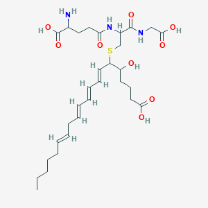 (7E,9E,11E,14E)-6-[2-[(4-amino-4-carboxybutanoyl)amino]-3-(carboxymethylamino)-3-oxopropyl]sulfanyl-5-hydroxyicosa-7,9,11,14-tetraenoic acid
