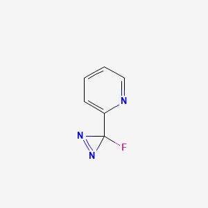 molecular formula C6H4FN3 B583326 2-(3-Fluorodiazirin-3-yl)pyridine CAS No. 141342-09-8