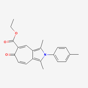 molecular formula C21H21NO3 B5833299 ethyl 1,3-dimethyl-2-(4-methylphenyl)-6-oxo-2,6-dihydrocyclohepta[c]pyrrole-5-carboxylate 